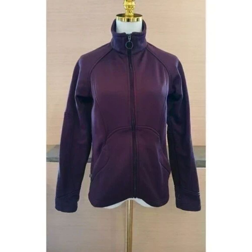 Columbia Sportswear Women's Sweat Jacket Zip Up Purple Pockets